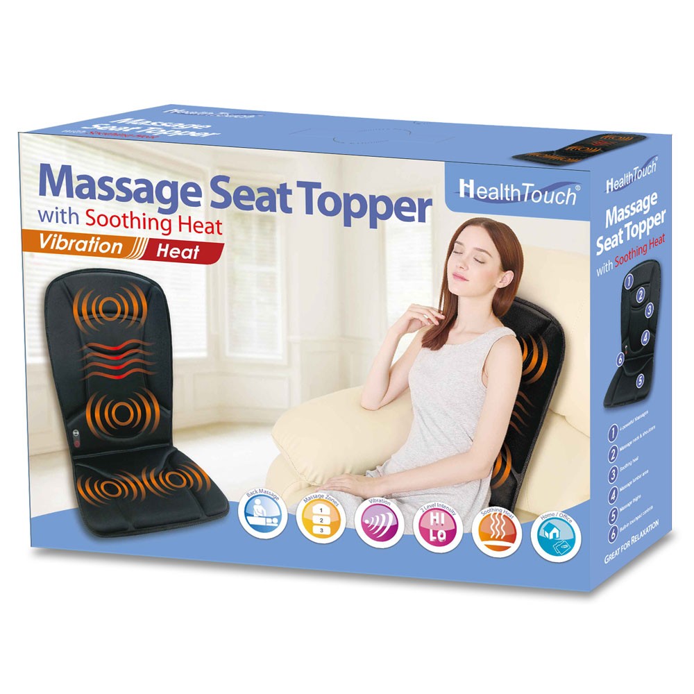 health touch massage seat topper with soothing heat