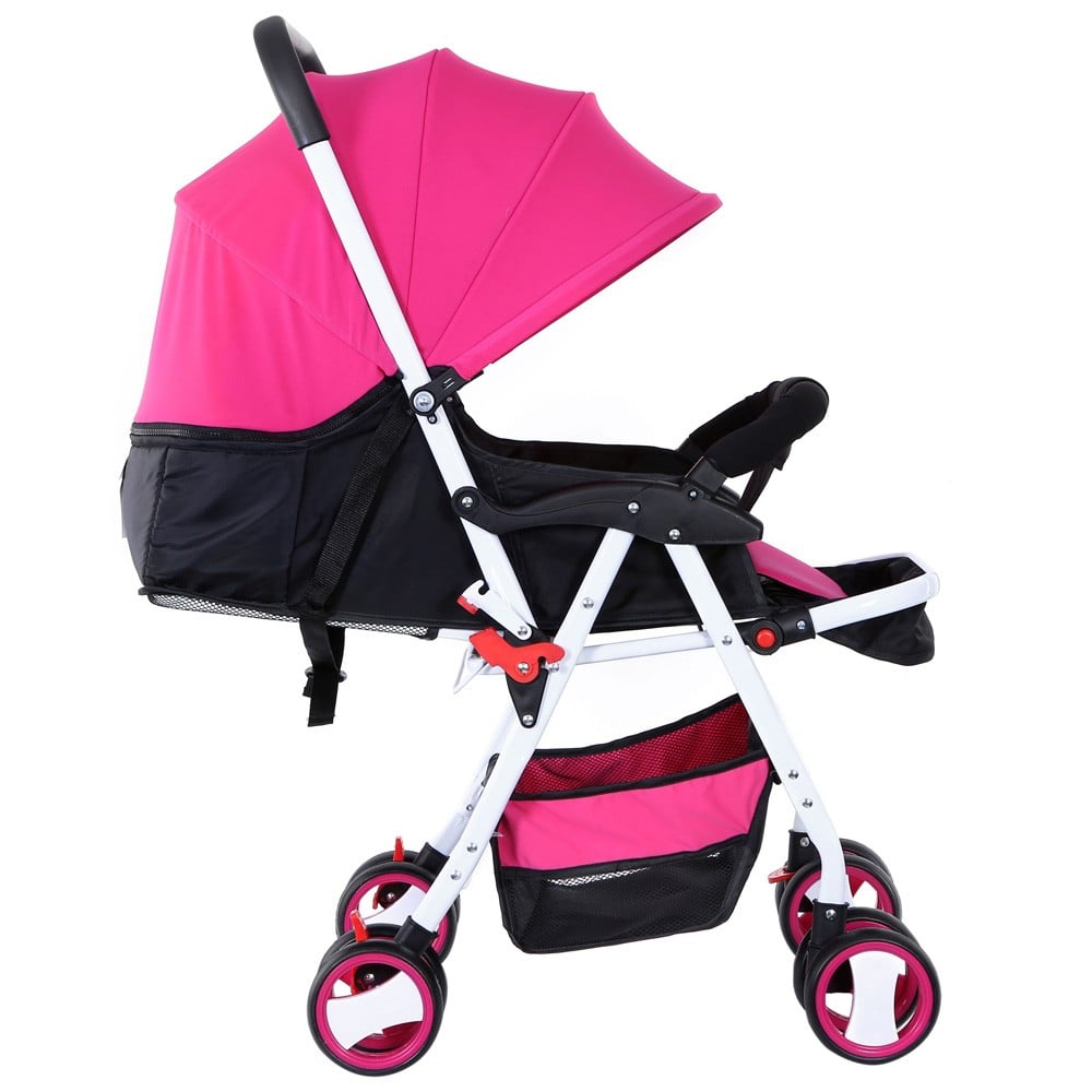 Pink hotsell pram stroller