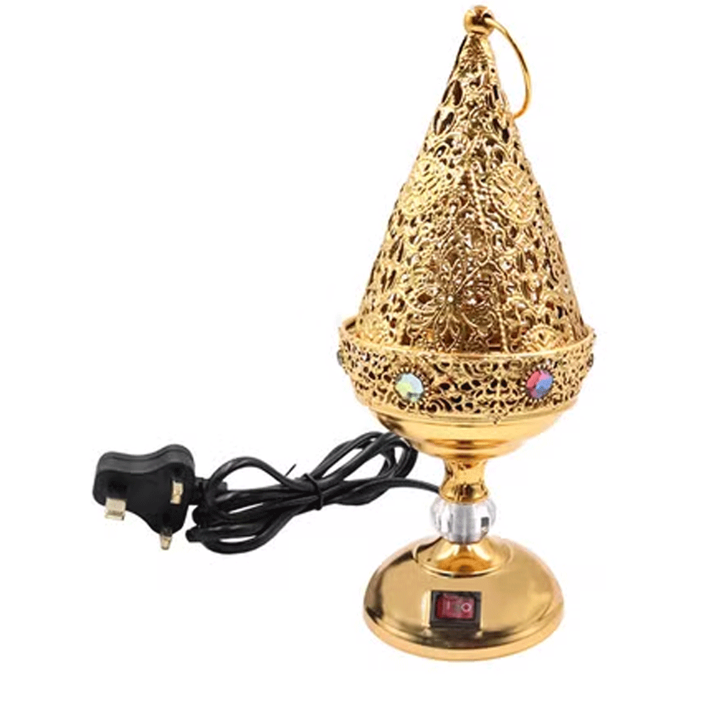 Buy Bakhoor BoSidin Luxurious Electric Oud Incense Bakhoor Burner Gold ...