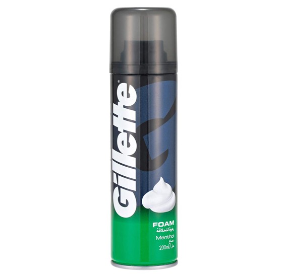 gillette menthol shaving cream