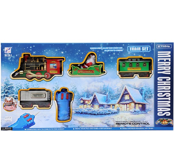 merry christmas train set