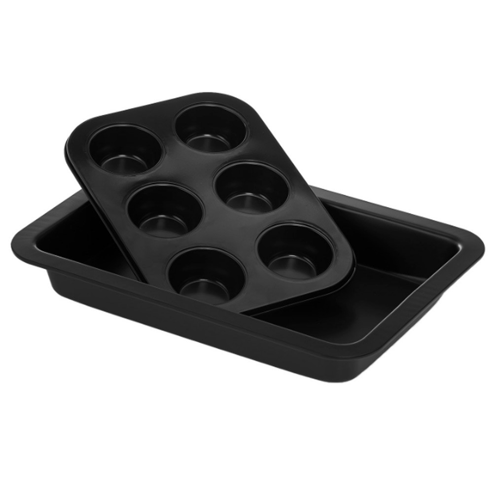 buy-royalford-2-piece-oven-safe-heat-resistant-roaster-pan-set-online