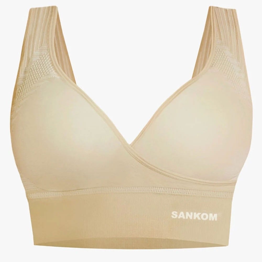 Sankom - Patent Classic Bra For Back Support - Black