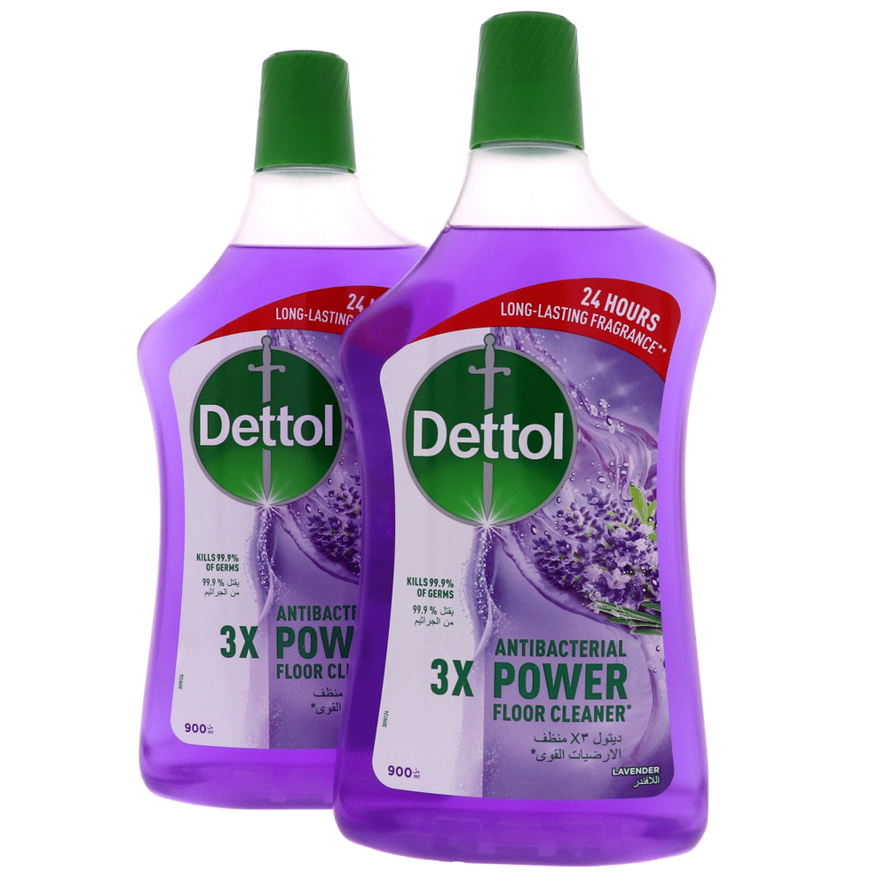 Buy Dettol 2 Pack Antibacterial Power Floor Cleaner Lavender 900ml Online Dubai Uae Ourshopee 0209