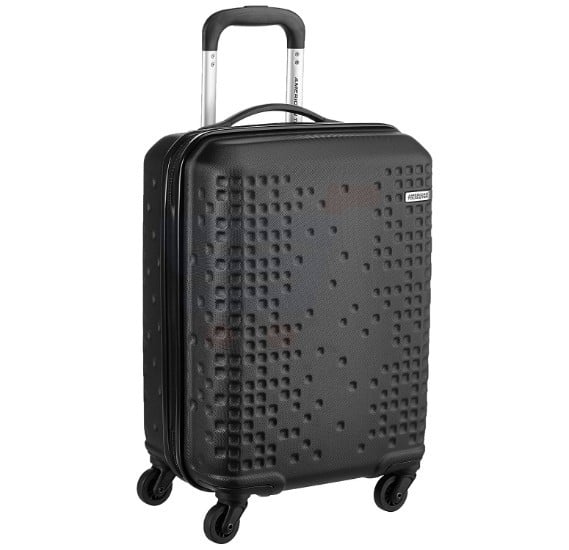 american tourister cruze abs 70 cms black hardsided suitcase