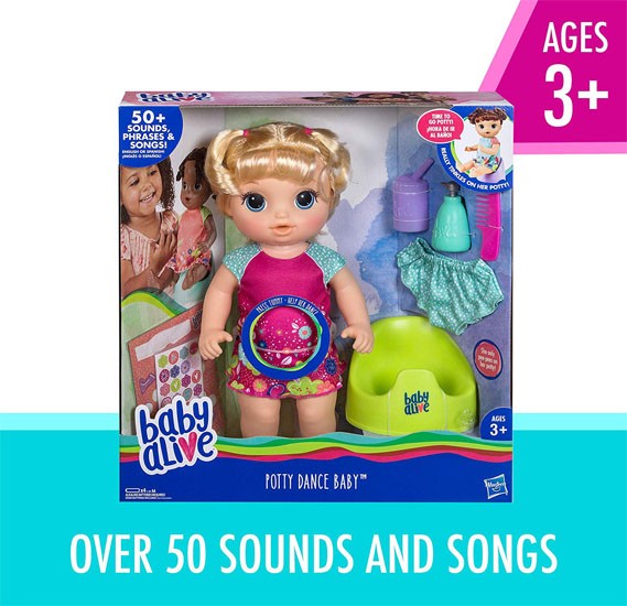 Hasbro baby 2025 alive potty dance