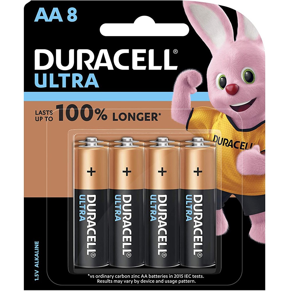 Duracell Ultra Alkaline AA Batteries, pack of 8