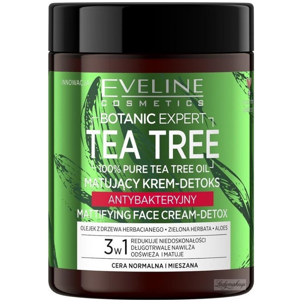 Buy Eveline Botanic Expert Tea Tree Face Cream Mattifying Face Detox