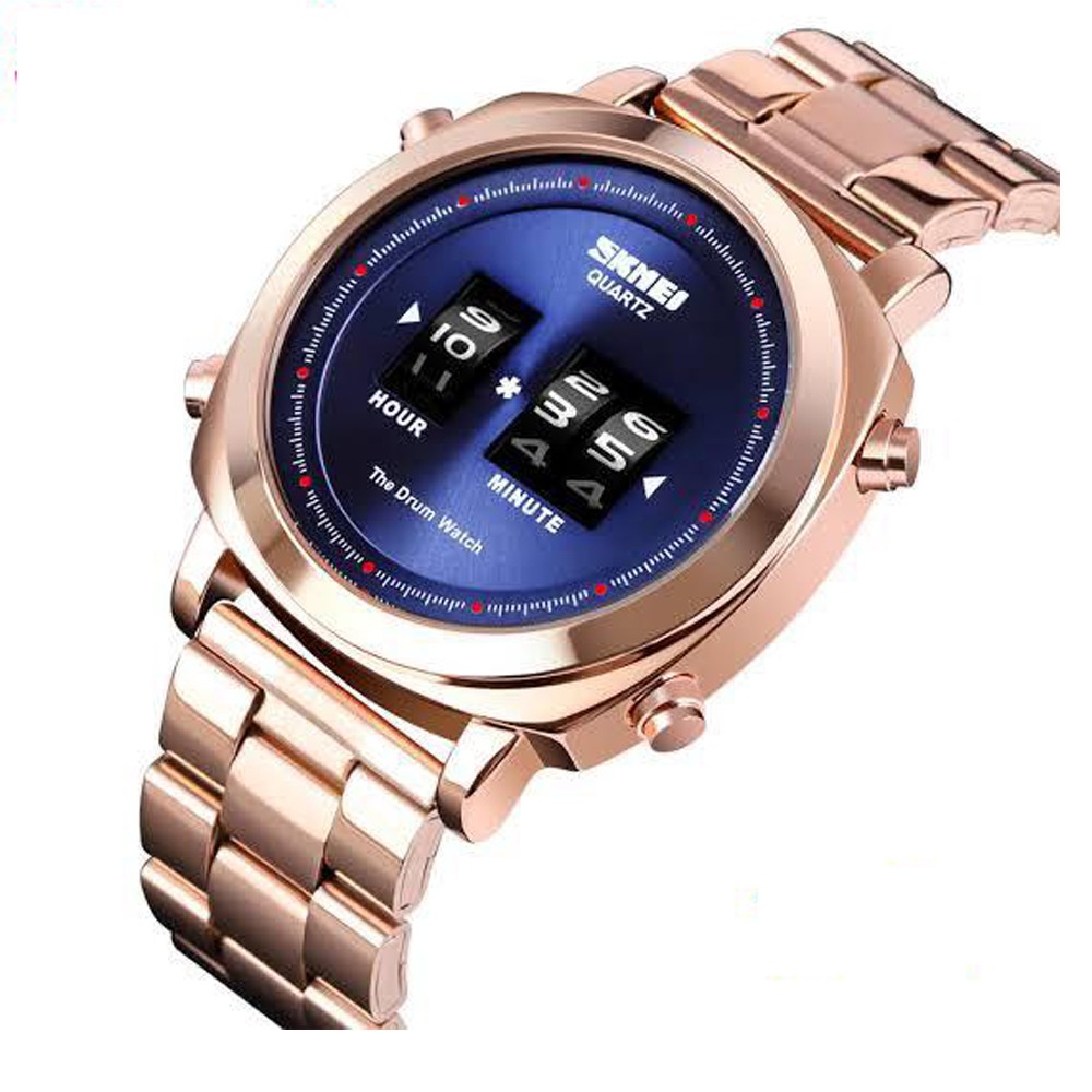 Buy Skmei Fashion Wrist Watch for Gents 1531 Gold Online Dubai, UAE ...