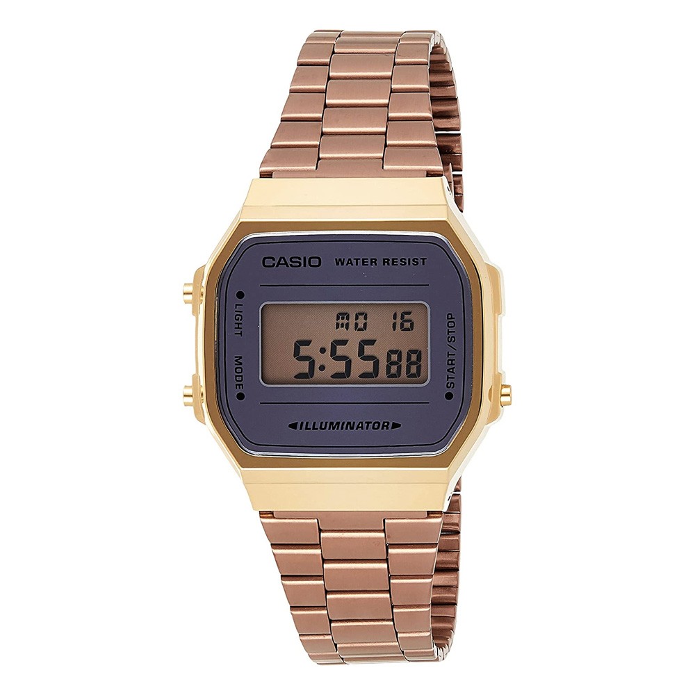 Buy Casio A168WECM5DF Mens Watch Vintage Collection Digital Rose Gold ...