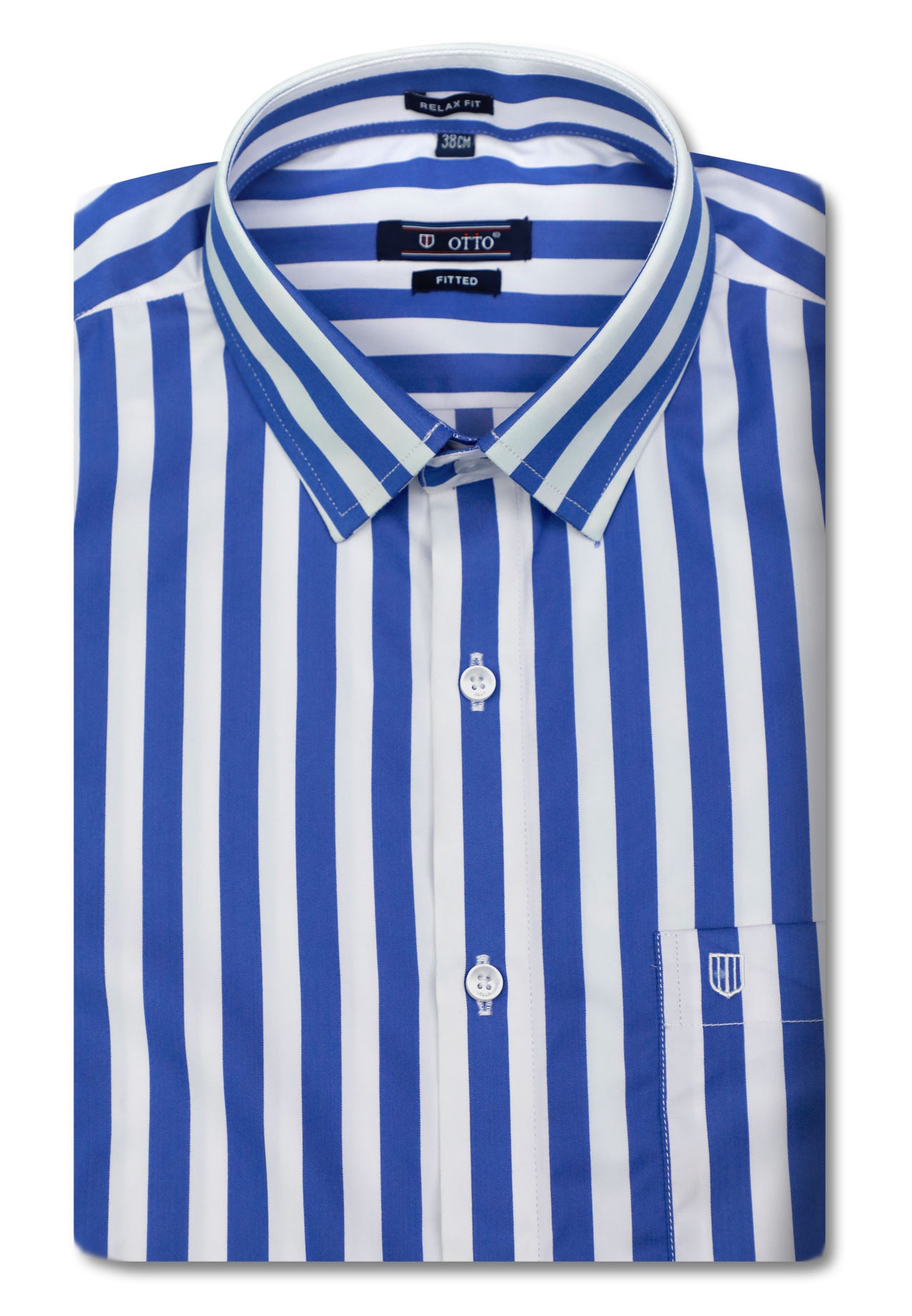 Buy Otto LS CS80220 Mens Formal Shirt Blue Online Dubai, UAE ...