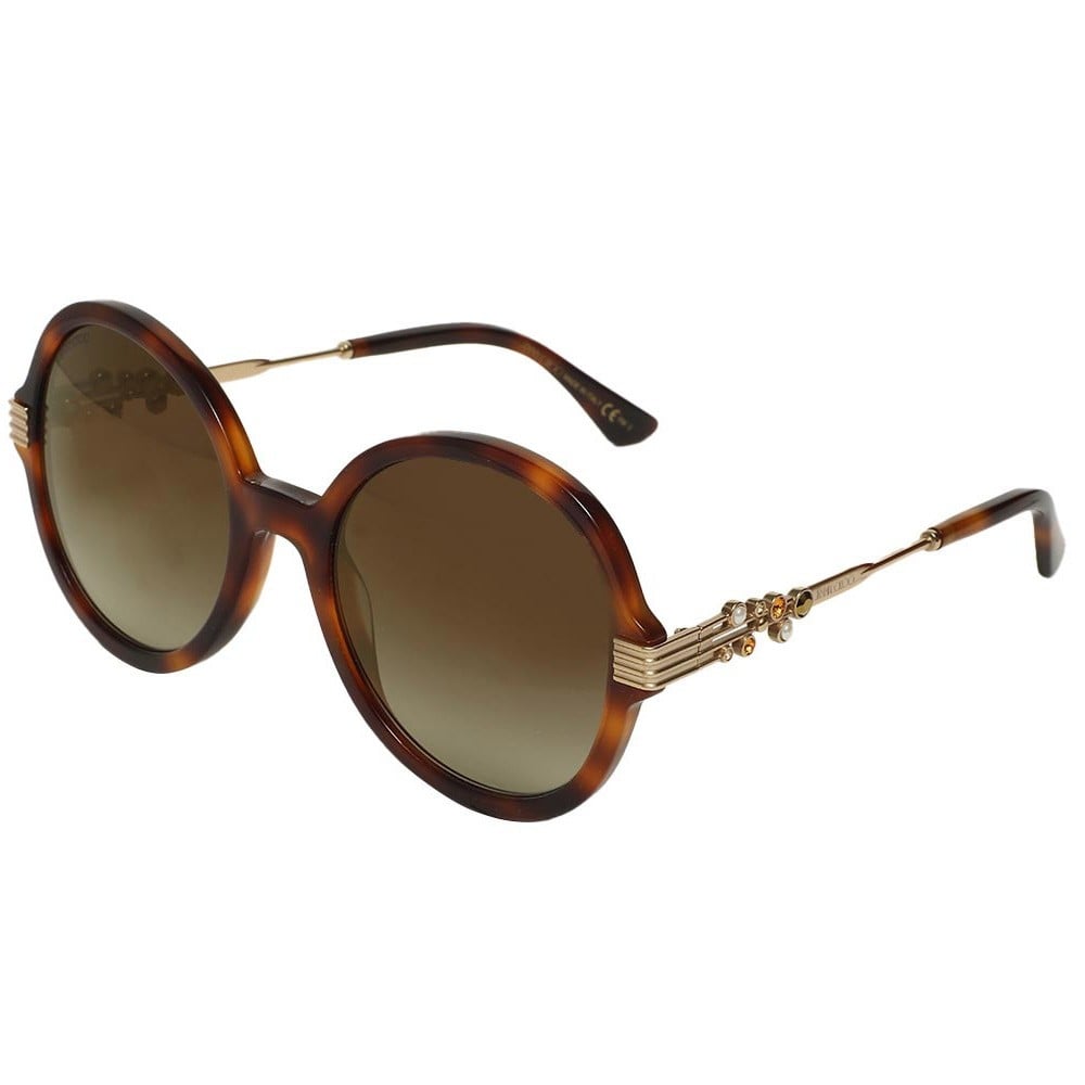 Buy Jimmy Choo ADRIA/G/S086/JL Brown Round Sunglasses 55mm For Women ...