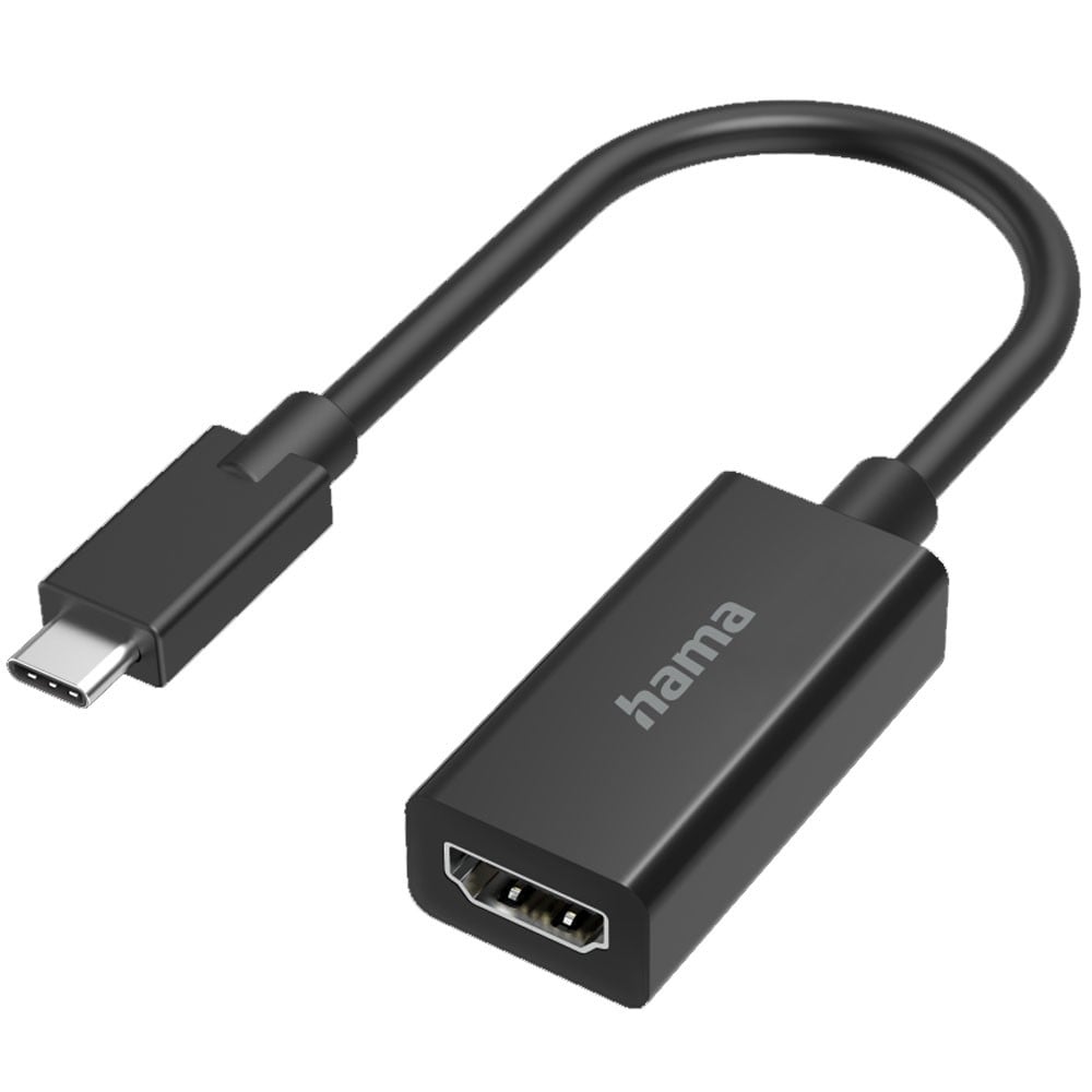 Buy Hama 200315 Video Adapter USB-C Plug HDMI Socket Ultra-HD 4K Black ...