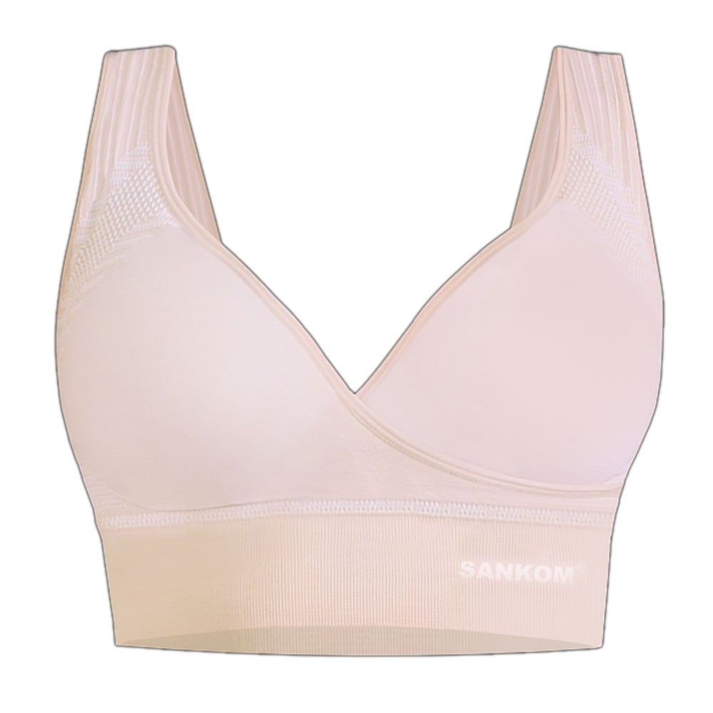 Buy SANKOM Patent Premium Bra with Lace Closure Pull On Bra Everyday Use  Innerwear Reduce Neck And Shoulder pain Full Coverage Bra Bra for Women  Help Correct Posture Breathable Material, Beige, S