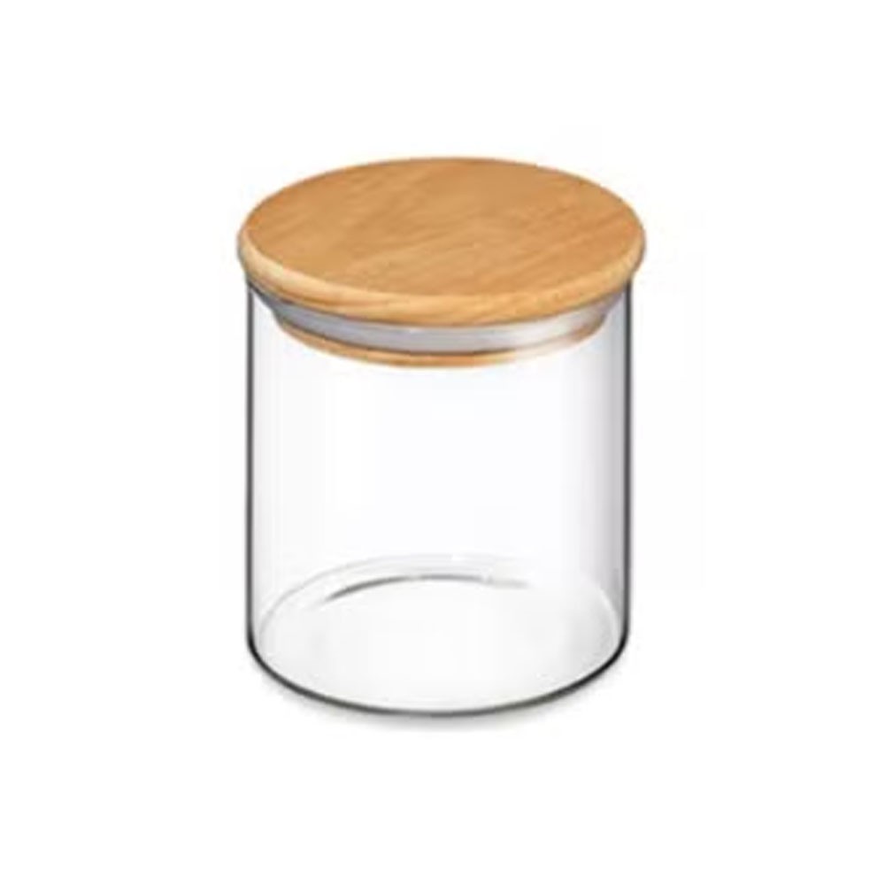 Omni Del Glass Canisters set of 5, Canisters Sets For The Kitchen, Airtight  Glass Container with Bamboo Lid, Glass Storage Jars, Kitchen Storage  Containers Set for Flour, Sugar, Coffee and More