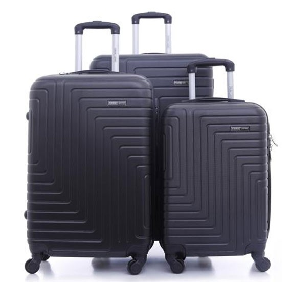 Buy Parajohn Hard Trolley Luggage Set Black Black Online | oman ...