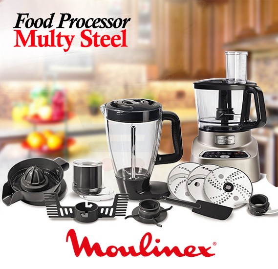 Buy Moulinex Food Processor Multy Steel - FP826H27-M Online Dubai, UAE, OurShopee.com