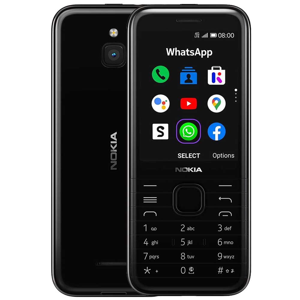 Buy Nokia 8000 Dual SIM Black 512MB RAM 4GB 4G LTE Black 4GB Online ...