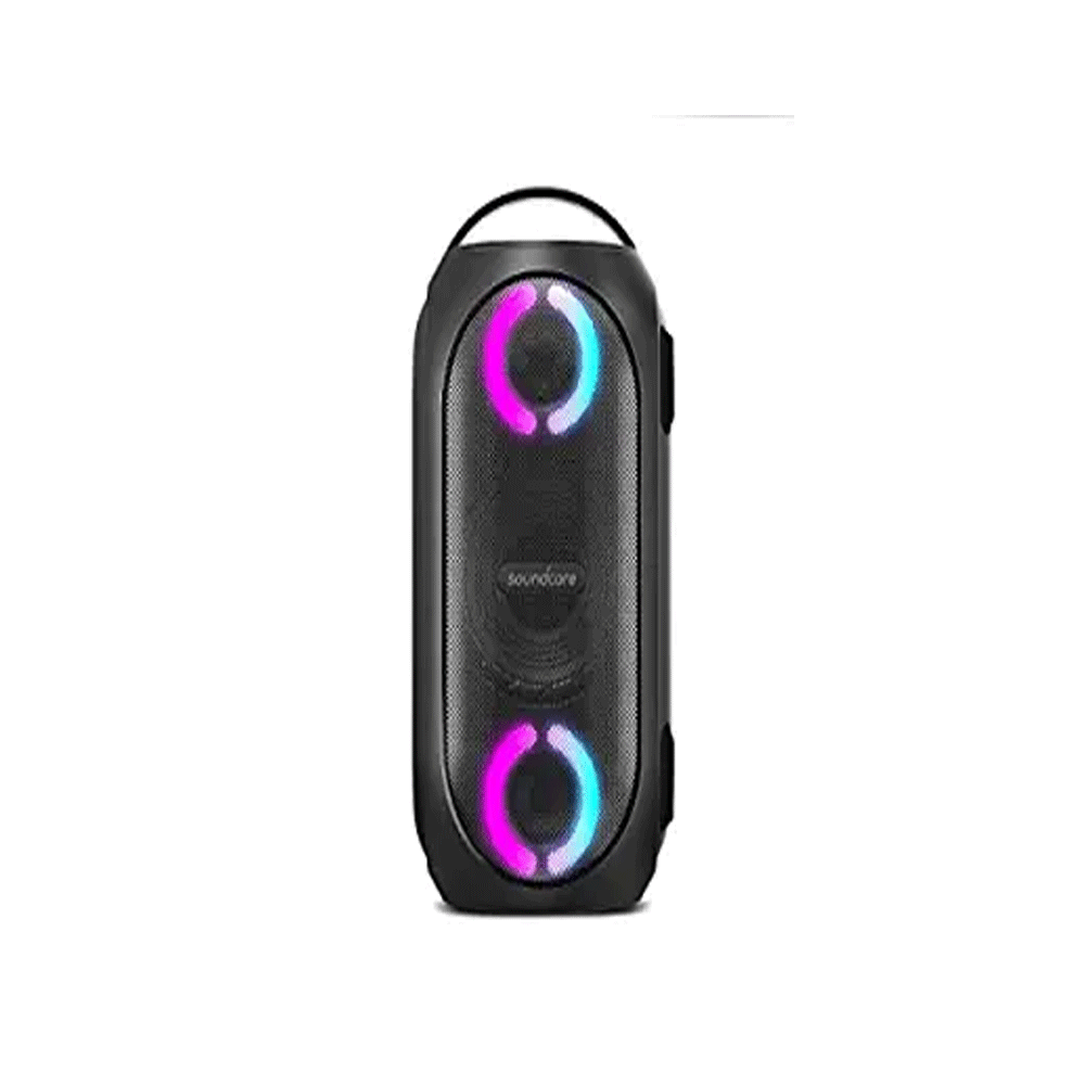 Soundcore-Anker-A3390H11-Blk-Rave-Mini-Portable-All-Weather-Speaker-Huge-80w-Sound-Fully-Waterproof-Usb-Charger-Beat-Driven-Light-Show-App-Party-Games-For-Outdoor-Tailgating-Beach-Camping  in - OMAN