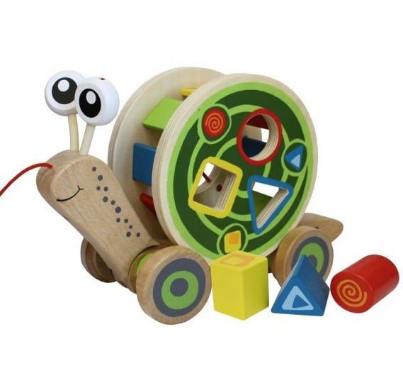 Buy Hape Walk A Long Snail Toddler Wooden Pull Toy Online Qatar, Doha ...