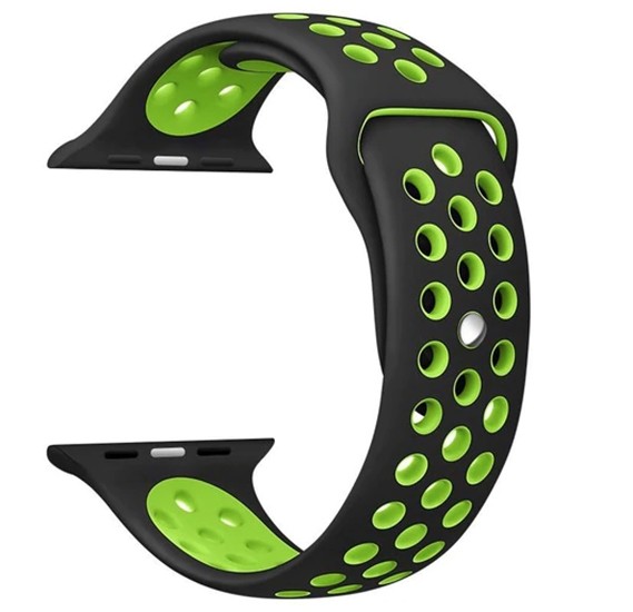 black and green nike apple watch band