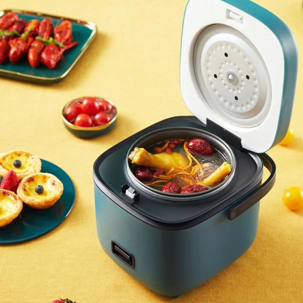 Electric Cooking Pot, Intelligent Timed Operation, Small Electric Pot,  Multifunctional Household Electric Steamer,for 2 -3 Persons 