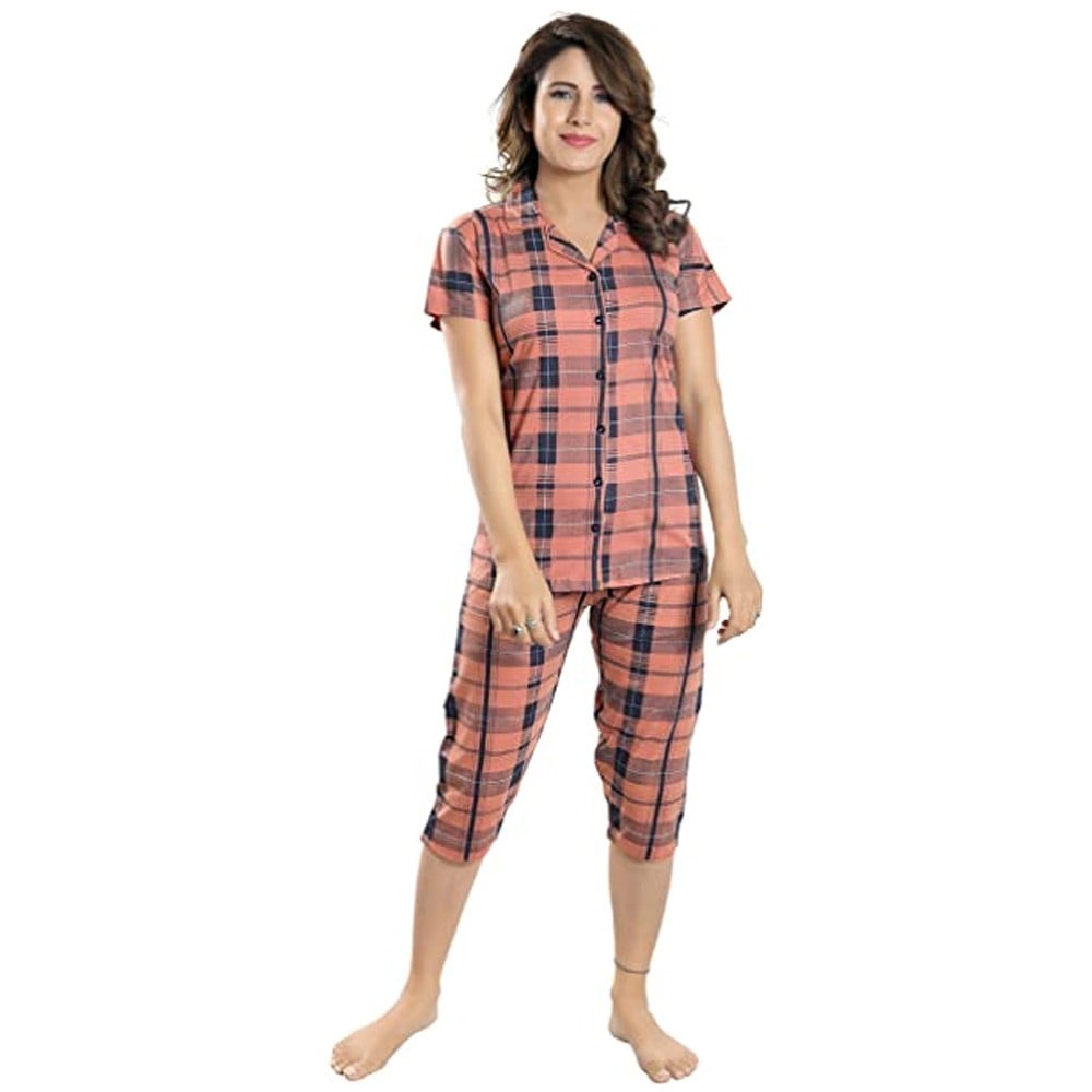 Buy Pierre Donna womens cotton pajamas set sleepwear and Nightwear