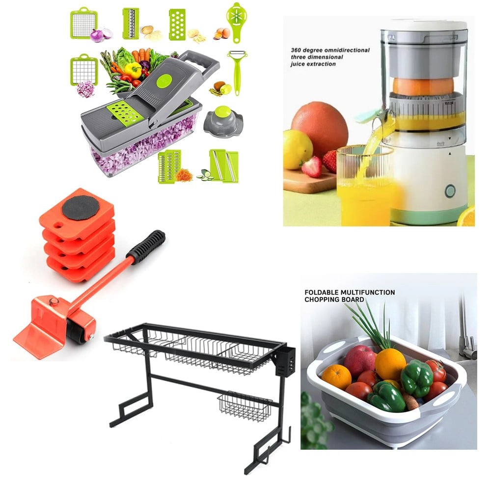  3 in 1 Multifunctional Vegetable Cutter and Slicer, Hand Roller  Type Square Barrel Vegetable Cutter, Removable, Easy to Clean, Non-Slip  Base, Suitable for Fruits, Vegetables, Nuts, etc. (Red): Home & Kitchen