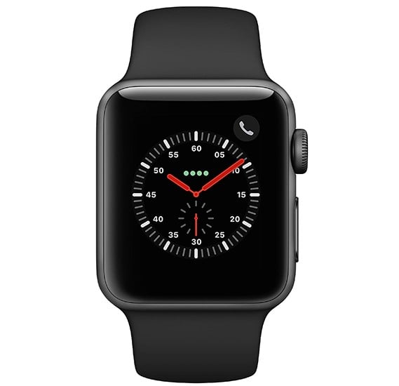 Buy Apple Watch Series 3 MQJP2 38mm Smartwatch (GPS + Cellular Black ...