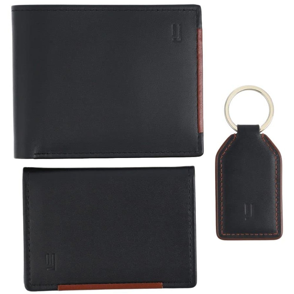 Buy Jafferjees 110101005000 Genuine Leather Mens Stonehenge Wallet Set ...