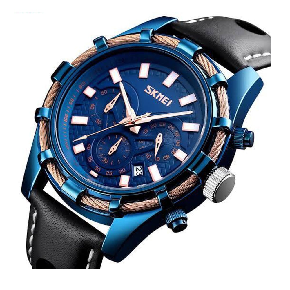 Buy Skmei Fashion Wrist Watch for Gents 9189 Blue Black Online | oman ...