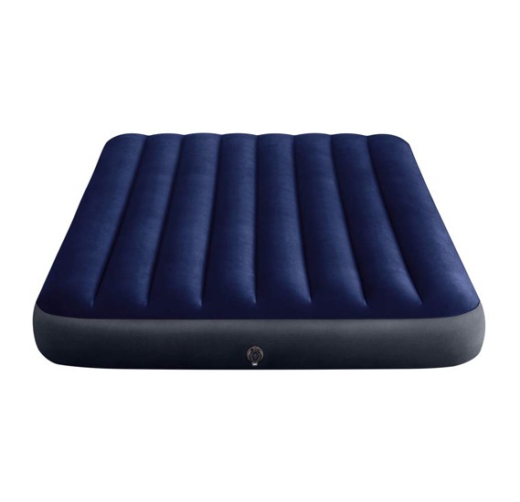 Надувной матрас intex classic downy airbed 64758 синий