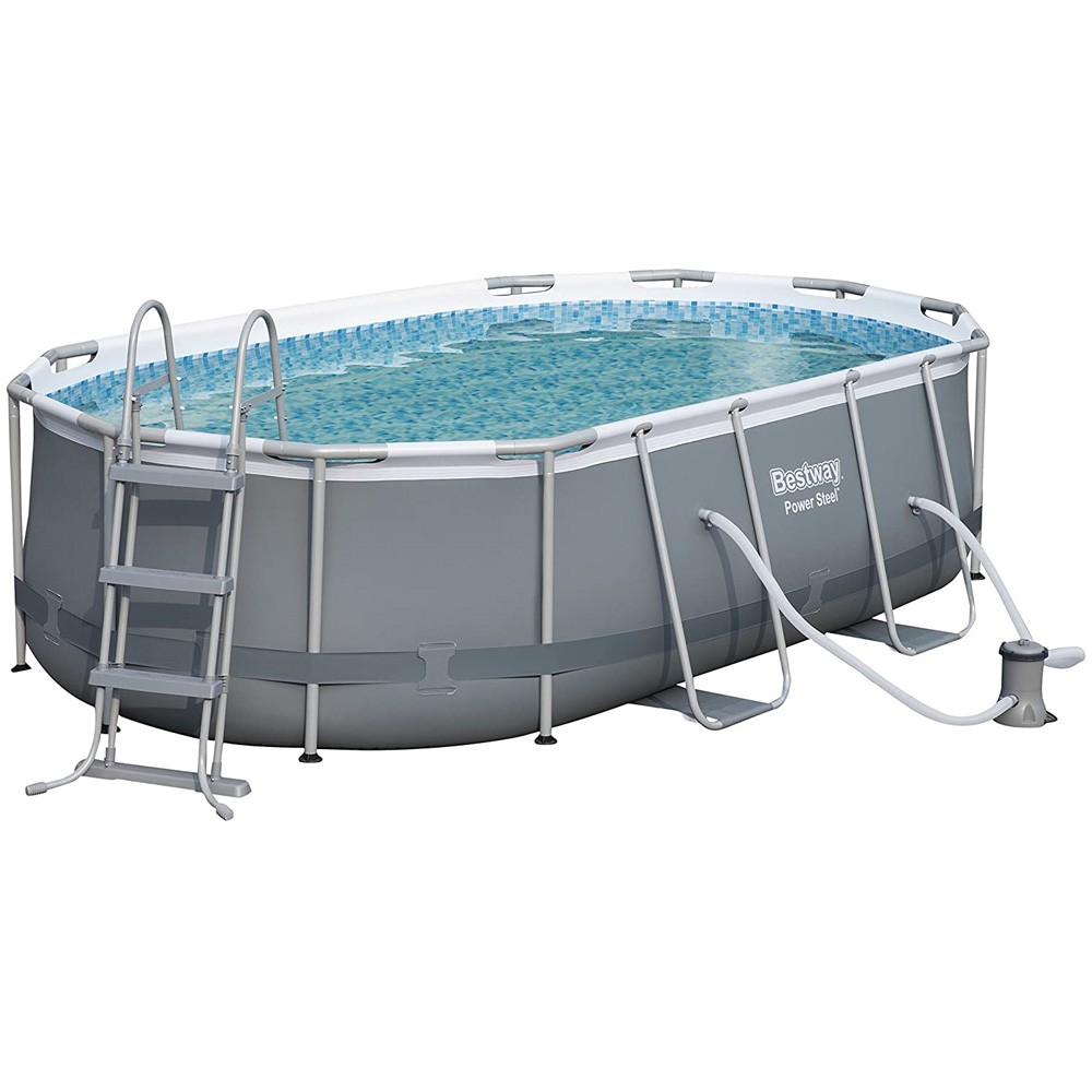 oval steel pool