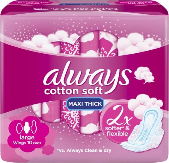 always cotton sanitary pads