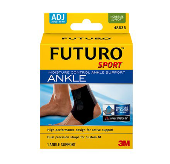 Buy Futuro 3M Sport Moisture Control Ankle Support Black Adj-48635 ...