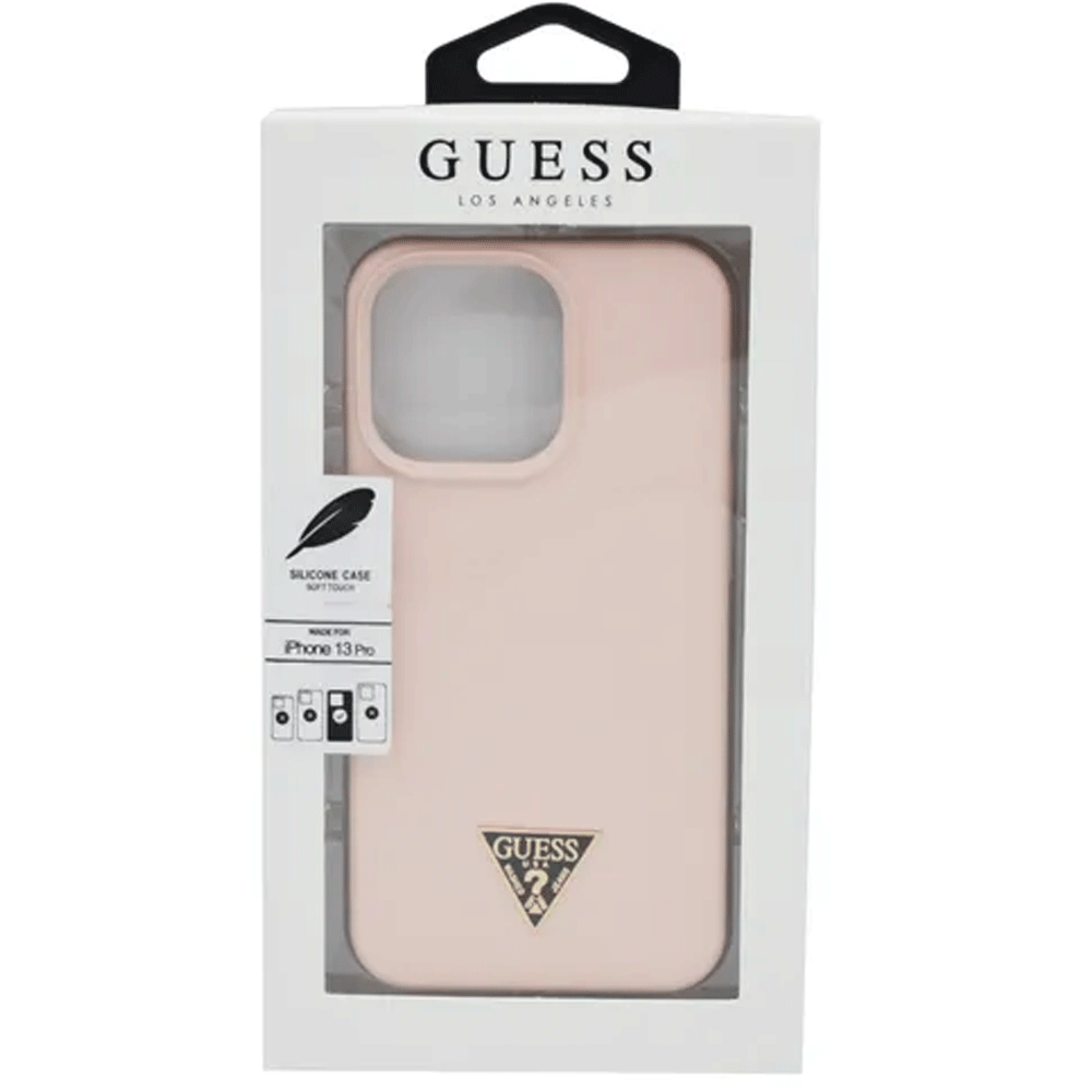 Guess-Silicone-Case-iPhone-13-Pro-Pink in - UAE