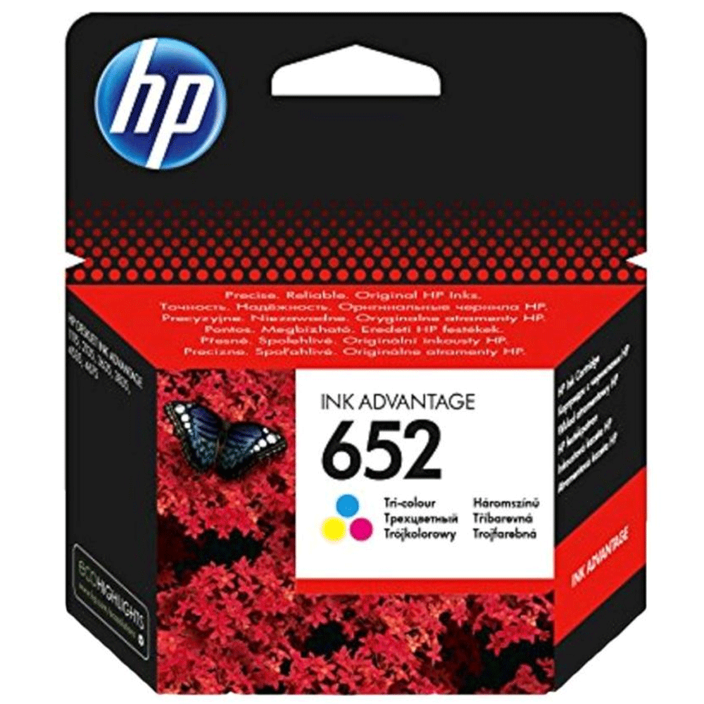 Buy HP 652 F6V24AE Original Ink Advantage Cartridge Tricolour Mix Color ...