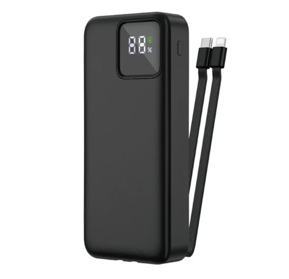 Buy Wiwu JC-22 20000mAh Power Bank with Built In Cables Black Black ...