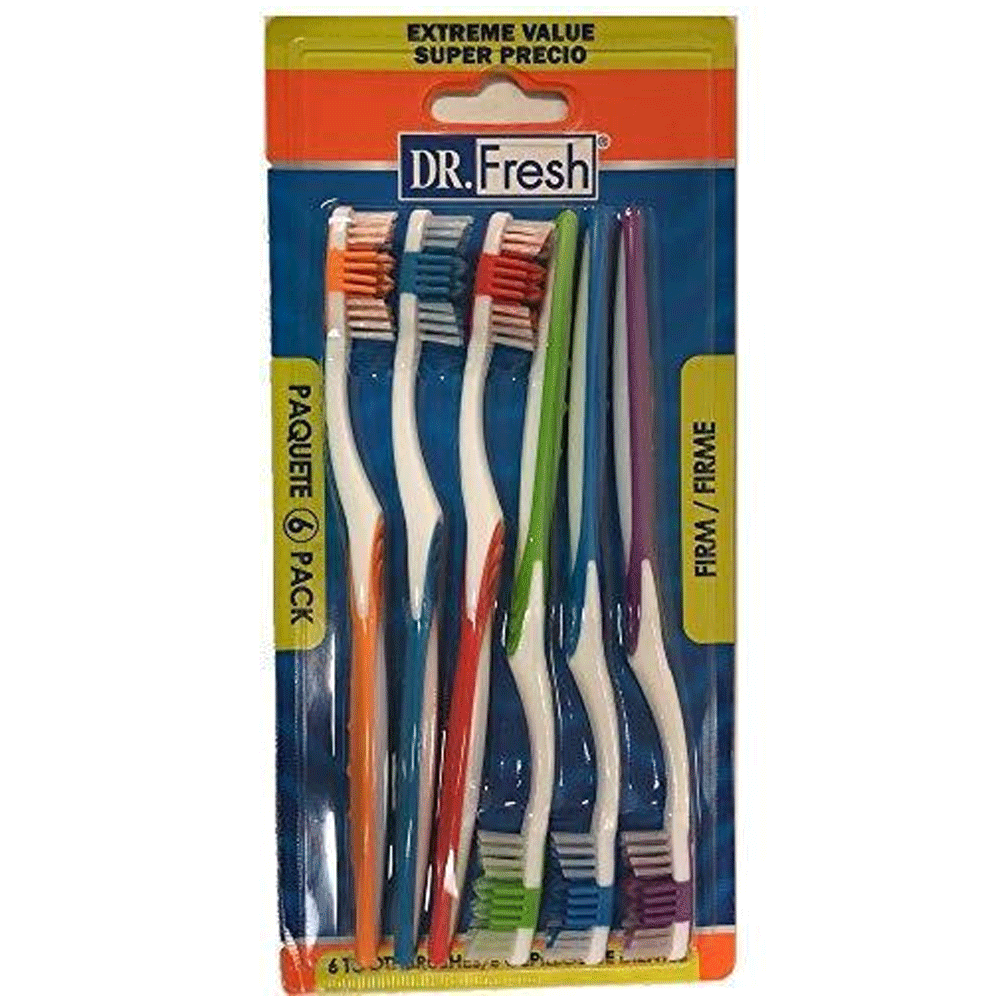 Buy Dr Fresh 6Pk Mix Toothbrushes Online Dubai, UAE | OurShopee.com ...