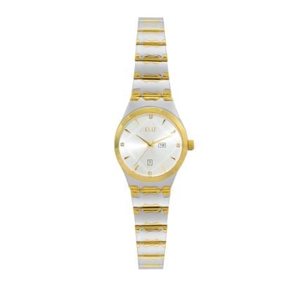 ELIZ Men's Gold Dial Leather Band Watch - 8370G price in UAE | Amazon UAE |  kanbkam