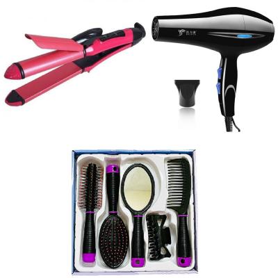3 in 1 Beauty Bundle Hair Comb Set Hair Dryer and Hair Straightener