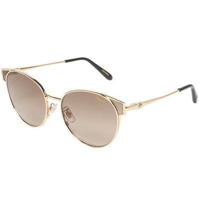 Chopard SCHC21S  Gold Oval Women Sunglasses, Brown