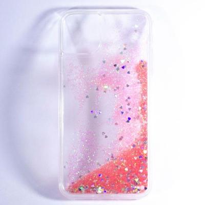 Qiyang Water Design Case iPhone 11 Pro Max Clear with Pink