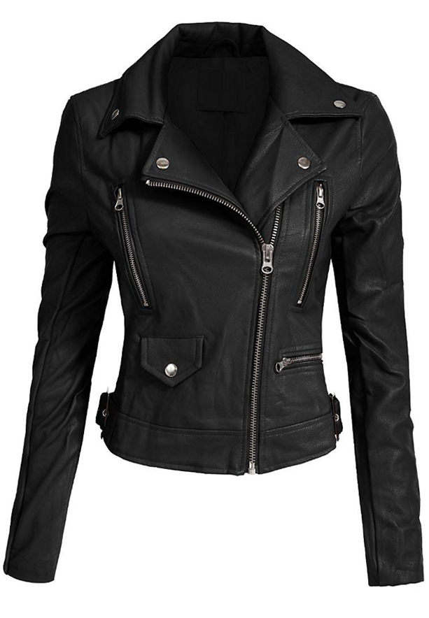 Buy Prime Polyurethan Leather Jacket For Women - NPL-01 - L Black ...